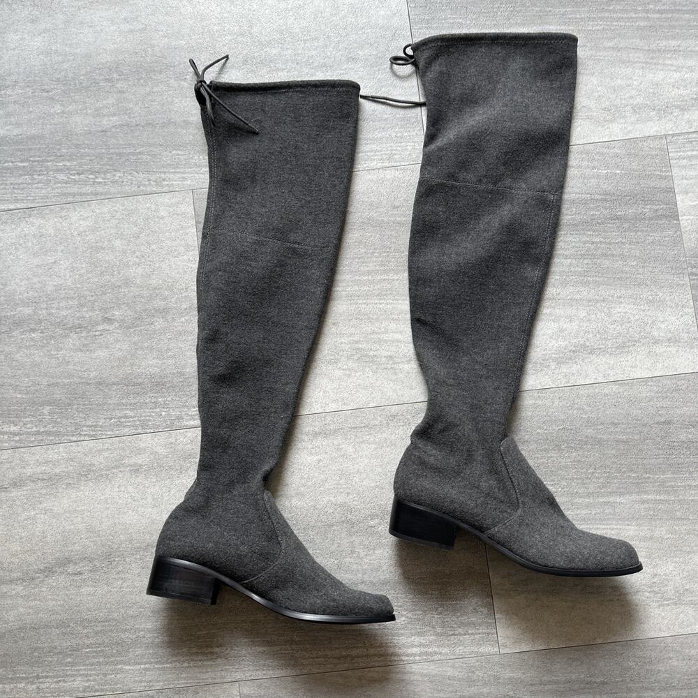 Charles By Charles David Boots Womens 10 M Gammon Tall Over The Knee Riding Gray